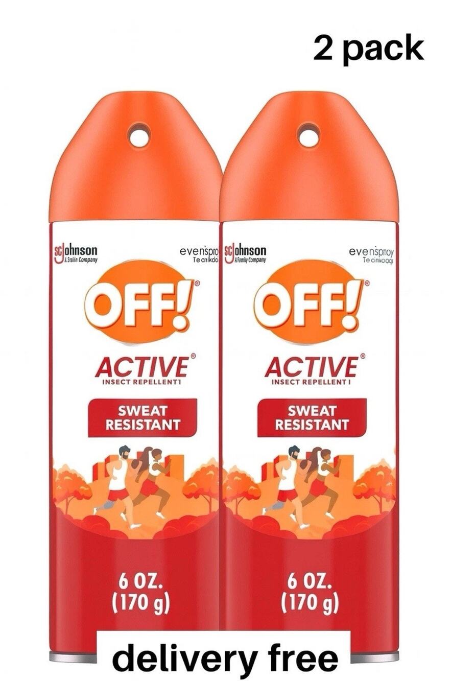 OFF! Active Sweat Resistant Insect Repellent, 2 Pack - 6 oz